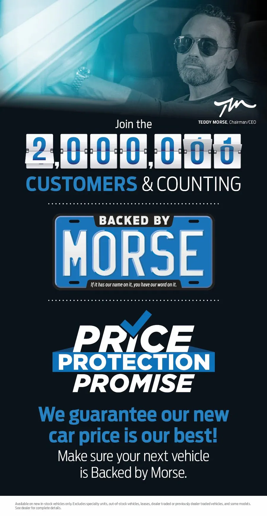 join the 2,000,000 customers and counting, price protection promise banner Freedom Buick GMC by Ed Morse in DALLAS TX